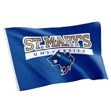 Imagem de Desert Cactus St. Mary's University (Texas) Bandeira 100% poliéster para ambientes internos e externos, 1,8 m x 1,5 m