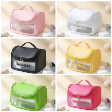 Imagem de Bolsa Necessarie Transparente WashBag Impermeável - oem