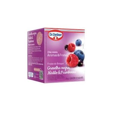 Imagem de Chá Aromas & Frutas Frutas do Bosque, Sabor Groselha Negra, Mirtilo e Framboesa, 10 Sachês