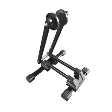 Imagem de Colaxi Suporte de bicicleta dobrável Suporte de bicicleta para economia de espaço de compacto para estacionamento de bicicletas no chão de para áreas