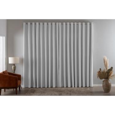 Imagem de Cortina Blackout Quarto 4 00x2 70 Tecido Premium Impermeável E Antirruído Para Dormir Melhor(GELO,4,00 X 2,50)