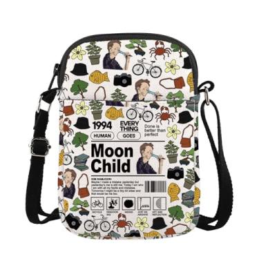 Imagem de WSNANG Bolsa tiracolo grupo coreano lua bolsa infantil K-pop Members Name Messenger Bag K-pop Lover Merchandise, Moon Cb, Moderno