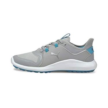 Imagem de PUMA Tênis de golfe feminino Ignite Fasten8, Cintura alta PUMA prata azul mergulho, 37