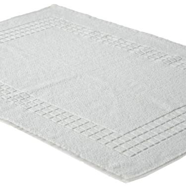 Imagem de Tapete de Piso Atoalhado Profissional, 70 cm x 50 cm, 90% Algodão, Branco