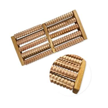 Imagem de Massageador Para Os Pés Massagem Dor Pé Rolo Madeira Fascite