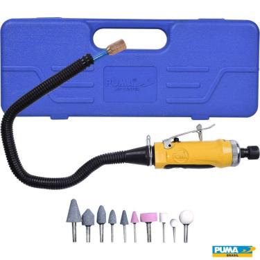 Imagem de Retifica Reta Pneumática 1/4 0-22000rpm At-7033 Puma C/kit