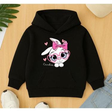 Imagem de Moletom Canguru Infantil Feminino Coelha Cutie Menina Garota Mocinha L