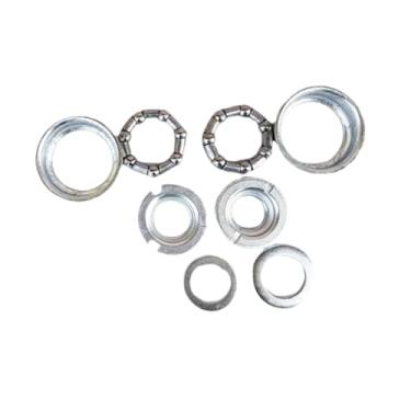 Imagem de simhoa Conjunto de peças de suporte inferior profissional fornece suporte reparo modificação manutenção substituição rolamento incluído, Prata