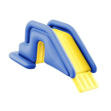 Imagem de Ioensy Acessório inflável para natação e toboágua para crianças, versátil com bomba de pé, profissional, resistente e para áreas internas externas, Azul Escuro