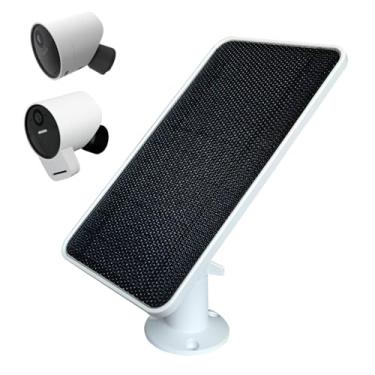 Imagem de JJMASEE Painel Solar para Câmeras de Segurança Externas Simplisafe(1 Pacote), com Durabilidade À Prova de Intempéries e Fornecimento de Energia Contínuo, Vem com Um Cabo de 13 Pés (1 Pacote,)