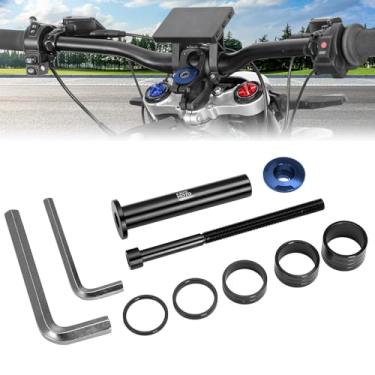 Imagem de KEMIMOTO Trava de haste para espaçador de fone de ouvido Surron Talaria com base superior e porca estendida compatível com Dirt Bike Light Bee X S X260 E-Ride Pross Talaria Sting XXX Segway X260 X160