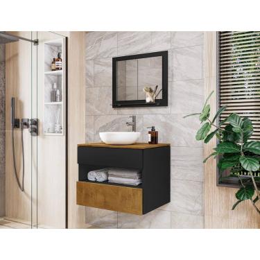 Imagem de Conjunto De Gabinete e Espelheira Para Banheiro Com Cuba Bali II