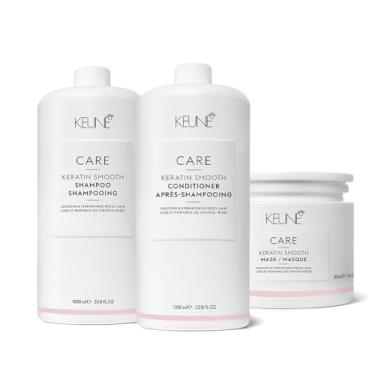 Imagem de Kit Keune Care Keratin Smooth Salon P (3 produtos)