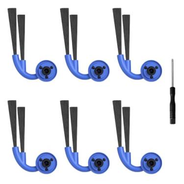 Imagem de Acessórios de escova lateral para Ecovacs Deebot X9 Pro Omni Robot Aspirador, X9 Pro Omni substituição 6 peças escovas laterais, não para T80 Omni