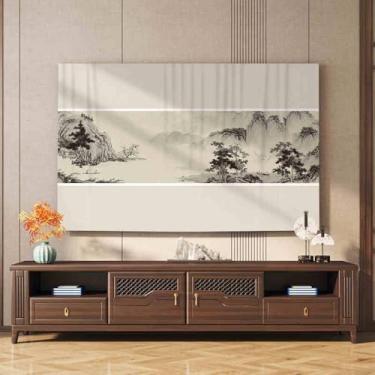 Imagem de HSTANGKY Capa de TV 32-80 polegadas capa contra poeira capa macia para TV/PC capa de exibição interna proteção de tela de televisão/computador moderna sala de estar quarto decoração - amarelo 5||32