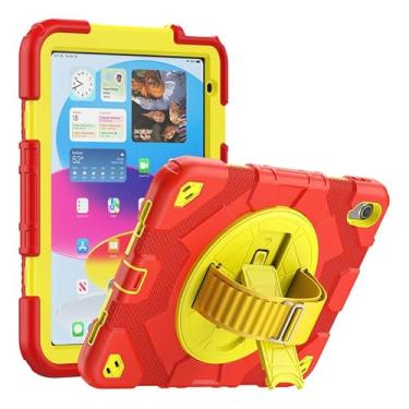 Imagem de Capa Com Alça Giratória E Suporte Para Samsung TAB S9 FE plus 12.4polegadas X610/X616B/(2023) com slot para caneta de sucção