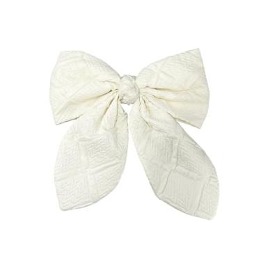 Imagem de Broche de laço elegante, extra grande, broches grandes, alfinetes de lapela para mulheres delicados e grandes enrugados para vestidos terno festa de casamento banquete vestido terno roupas acessórios