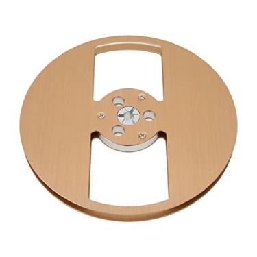 Imagem de Generic 1/4 7 -polegada de Rolo Vazia, 2 Abridor de Ruído de Baixa Inundação, Placa de Liga de Alumínio Vazia para Toca de Fita de Carretel (Ouro)