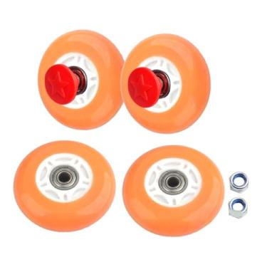 Imagem de menolana Roda sólida de substituição para carrinho de praia, carrinho universal de substituição, roda de PU, utilitário para áreas externas, dobrável para, CafÉ