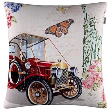 Imagem de Capa de Almofada Veludo Mescla Estados Unidos 45x45cm - Adomes