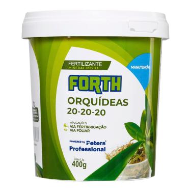 Imagem de Forth Orquídeas Manutenção, Peters Professional, Fertilizante Mineral, NPK (Nitrogênio, Fósforo, Potássio) 20-20-20, Micronutrientes, Nutrição Vegetativa, 400g
