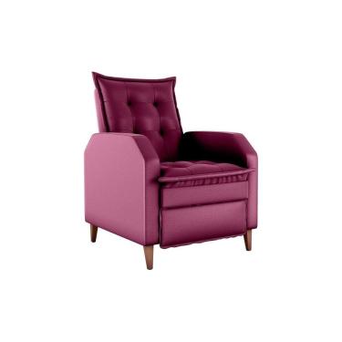 Imagem de Poltrona Mamãe Amamentação Reclinavel Yaris Marsala Matrix