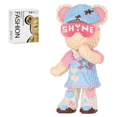 Imagem de MEIGESI Blocos de montar Bear (5000 peças) | Modelo de exibição de urso 700% | Blocos de construção de animais micro 3D com gaveta | Design de fluorescência | Ideia para decoração de casa e escritório