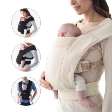Imagem de Canguru Bebê 3 Posições Ergonômico Embrace Knit Ergobaby, Cinza