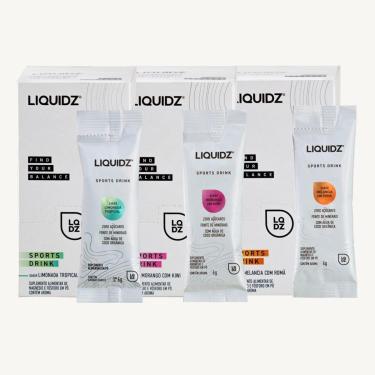 Imagem de LIQUIDZ® - Eletrólitos Zero Açúcares - 3 Sabores - Kit 3 Caixas - 42 sachês-Unissex