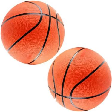 Imagem de 2 Bolas De Basquete Indoor e Outdoor Laranja Tamanho Padrão - Mizpa