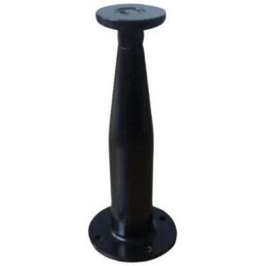 Imagem de 04 Pé Armário Távola Alumínio Móveis 15Cm Regulável Preto - Alumialto