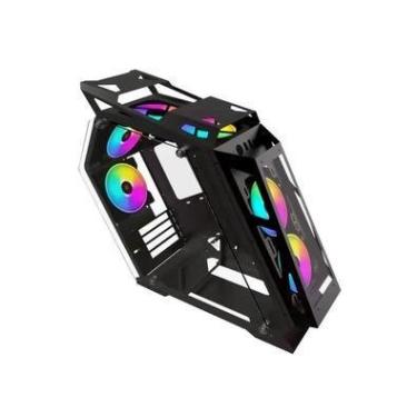 Imagem de Gabinete Gamer Brazil Pc,  ATX Prime Otm, Black, Com Lateral De Vidro