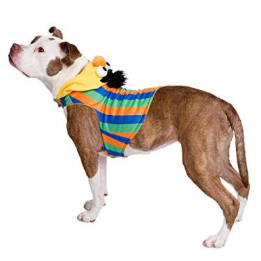 Imagem de Fantasia Pet Krewe GG Bert – Fantasia de cachorro Bert da Vila Sésamo – Serve para animais de estimação pequenos, médios, grandes e extragrandes – Perfeito para Halloween, Natal, festas, sessões de