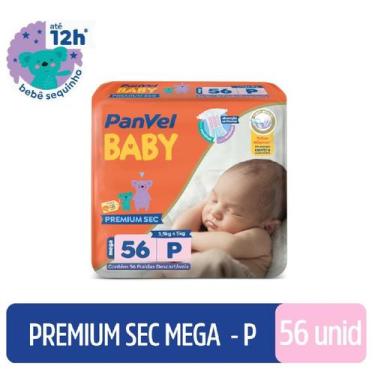 Imagem de Fralda Panvel Baby Premium Sec P Com 56 Unidades