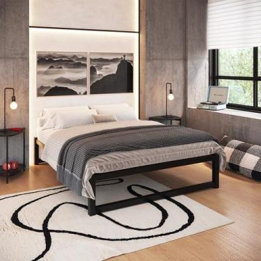 Imagem de Cama de Casal Turca em Ferro Para Colchão Box - Camas e Beliches