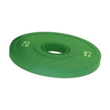 Imagem de menolana Placas de peso, barras, fáceis de armazenar, suprimentos portáteis para exercícios de ginástica em casa, halteres para levantamento de peso, Verde 2.5lb, 16cm
