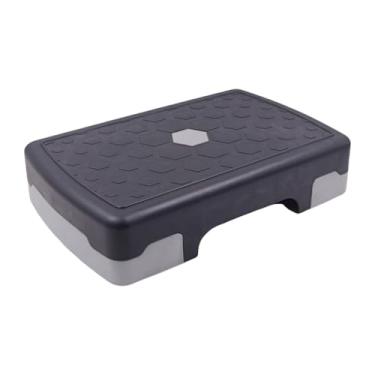 Imagem de harayaa Exercício aeróbico Stepper aeróbico Equipamento de fitness Stepper para treino de tonificação de pernas, Cinza Preto
