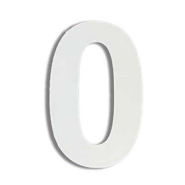 Imagem de Número Residencial Casa Apartamento Auto Colante em Alumínio Composto (ACM) 12cm Branco (0)