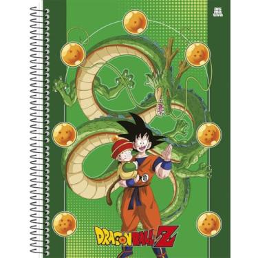 Imagem de Caderno Universitário Animativa, 15 matérias, Capa dura, 240 folhas, Dragon Ball, Pacote com 2 unidades