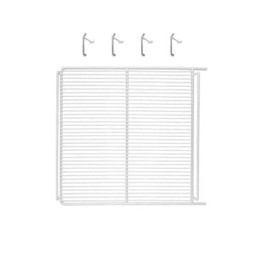 Imagem de Prateleira Branca Metalfrio VN25/28 + 4 Ganchos - Modulada