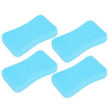Imagem de ZJchao 4pcs Pedra de Pedra -pomes para Pés de Removedor de Calos Pedicure File File Hard Esfoliador Com Design Ergonômico Pedra de pé para Pés Brilhantes e Suaves (Azul)