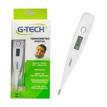 Imagem de Termômetro Clinico com Visor Digital Branco G-Tech ACCumed