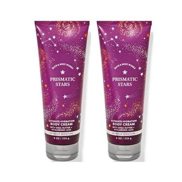 Imagem de Creme corporal Bath & Body Works Prismatic Stars 240 ml, pacote com 2 