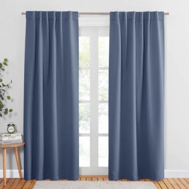 Imagem de Cortinas PONY DANCE Blackout 213 cm com isolamento térmico azul