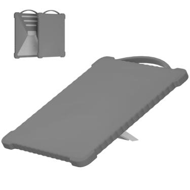 Imagem de Mwin Capa para Starlink Mini - Case de Silicone Líquido com Alça Confortável, Cobertura Anti-riscos, Design Ondulado para Antena Starlink (Cinza)