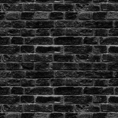 Imagem de Papel de Parede Adesivo Tijolo Preto - 015 - Multimpressão