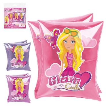 Imagem de Boia De Braço Boneca Glam Inflável Crianças Menina - Wellmix - Inflave