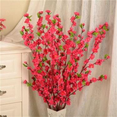 Imagem de Kit 10 Galho Buquê Flor de Pessegueiro Flores artificial - La Caza Sto