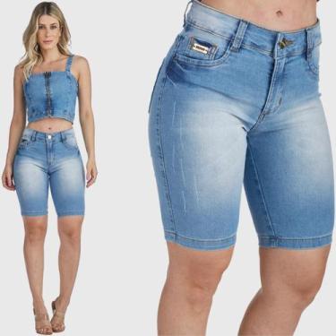 Imagem de Bermuda Jeans HNO Jeans Ciclista Azul, 48