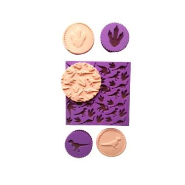 Imagem de KTX02 Kit Marcador textura pasta americana biscuit confeitaria dinossa